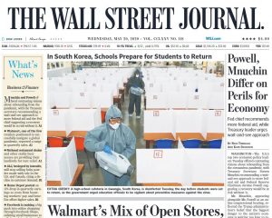 华尔街日报（ The Wall Street Journal） 2020年5月20日 高清英文版 PDF电子版 百度网盘下载