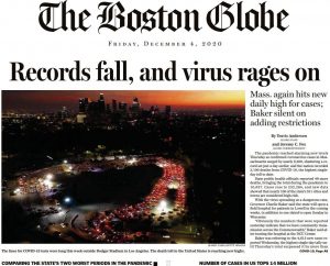 波士顿环球报 The Boston Globe 2020年12月4日 高清英文版 PDF电子版 百度网盘下载