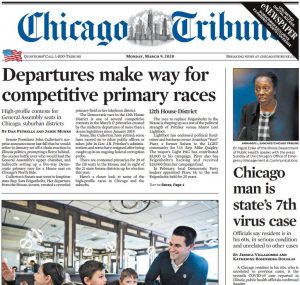 芝加哥论坛报 Chicago Tribune 2020年3月9日 高清英文版 PDF电子版 百度网盘下载-八点一刻