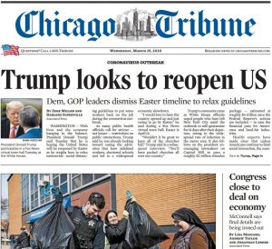 芝加哥论坛报 Chicago Tribune 2020年3月25日 高清英文版 PDF电子版 百度网盘下载-八点一刻