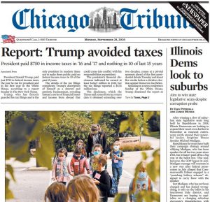 芝加哥论坛报 Chicago Tribune 2020年9月28日 高清英文版 PDF电子版 百度网盘下载