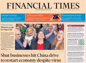 金融时报 Financial Times 2020年2月10日 高清英文版 PDF电子版 百度网盘下载-八点一刻