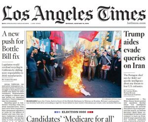 洛杉矶时报 Los Angeles Times 2020年1月13日 高清英文版 PDF电子版 百度网盘下载-八点一刻