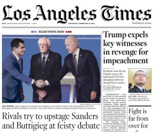 洛杉矶时报 Los Angeles Times 2020年2月8日 高清英文版 PDF电子版 百度网盘下载