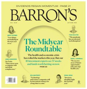 巴伦周刊 Barron’s 2020年7月13日 英文原版  PDF 电子版 MOBI格式 百度网盘下载-八点一刻