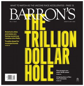 巴伦周刊 Barron’s 2020年8月31日 英文原版  PDF 电子版 百度网盘下载-八点一刻