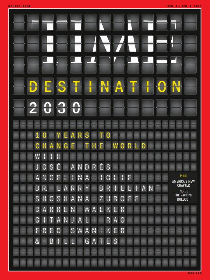 时代周刊 Time 国际版 2021年1月23日 高清英文版 PDF电子版 百度网盘下载