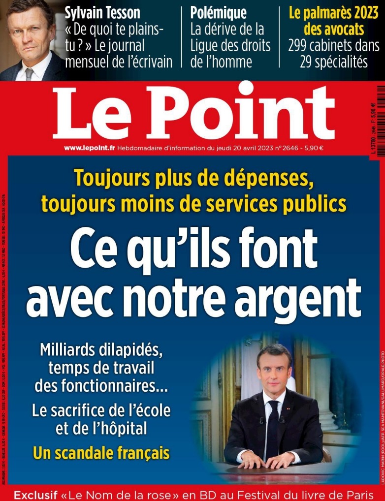 观点周刊 Le Point-2023-04-20 高清版  PDF电子版  网盘下载